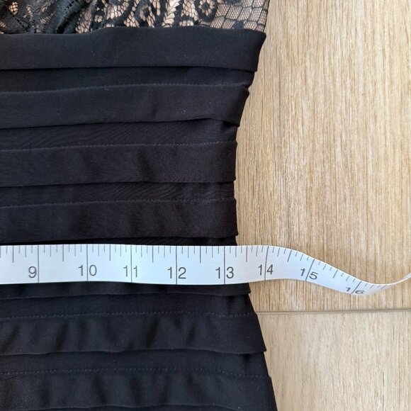 ✨ Adrianna Papell Black Lace & Bandage Sheath Dress ✨ - Picture 9 of 10